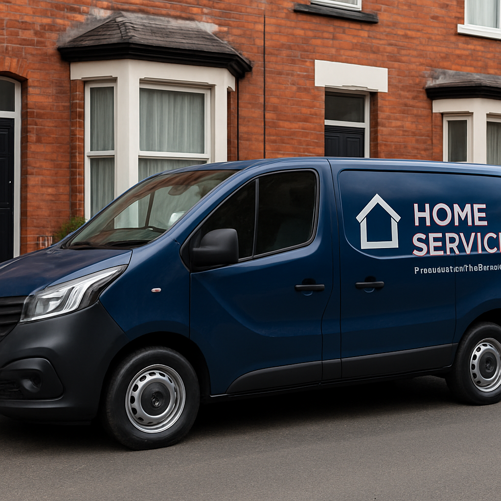 Abix Hub service van on a Manchester street
